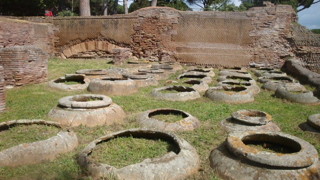 doli interrati ad Ostia antica