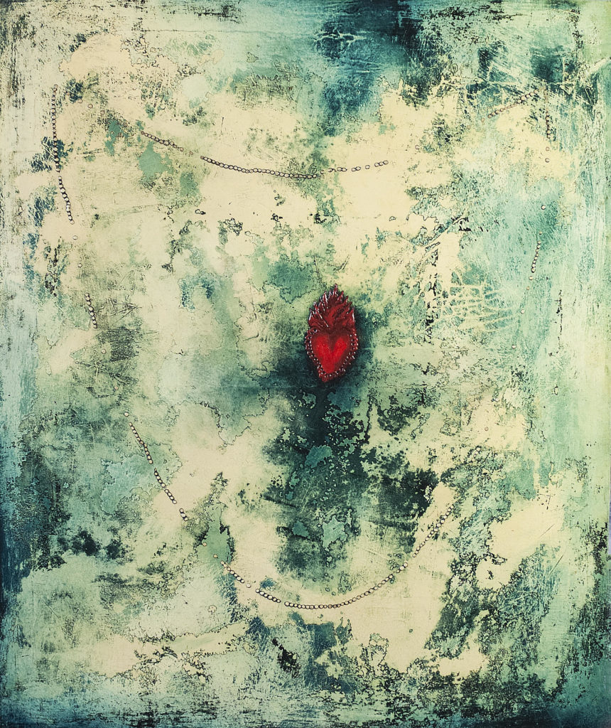 Enzo Rizzo_Ex voto (prego Dio che mi liberi da Dio)_2018_olio su tela_120 x 100
